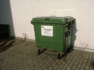 Wertstofftonne mieten in München - Umleerbehälter mieten - Container SCHMIDT